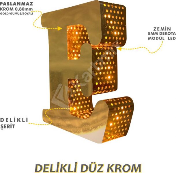 Delikli Düz Kurom