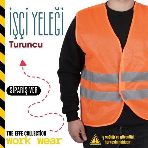 İkaz Yeleği İşçi Turuncu