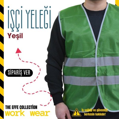 İkaz Yeleği İşçi Yeşil