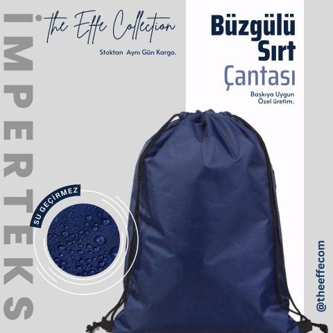 Kartmix İmperteks Sırt Çantası  32x45 Cm Lacivert