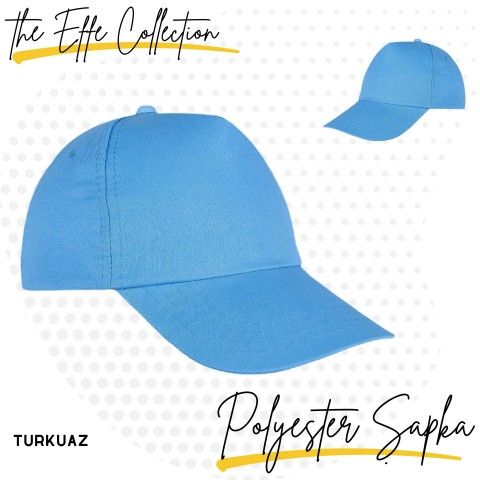 Polyester Şapka Turkuaz