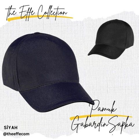 Kartmix Pamuk Gabardin Şapka Siyah