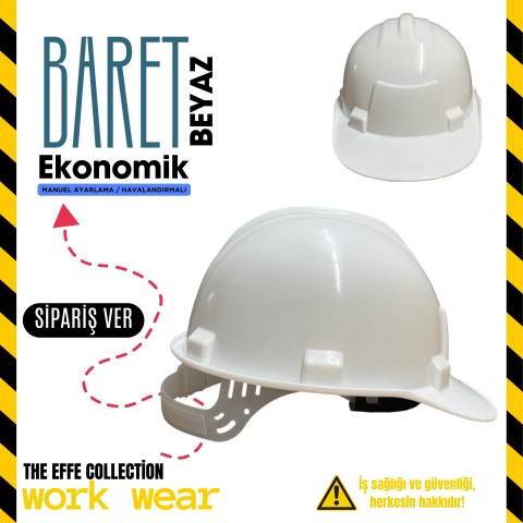 Work Wear Mühendis Baret / Beyaz